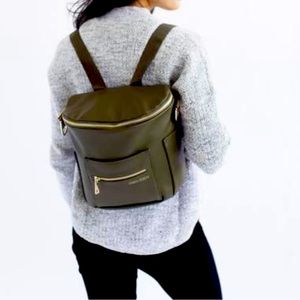 Fawn mini backpack in beautiful olive green